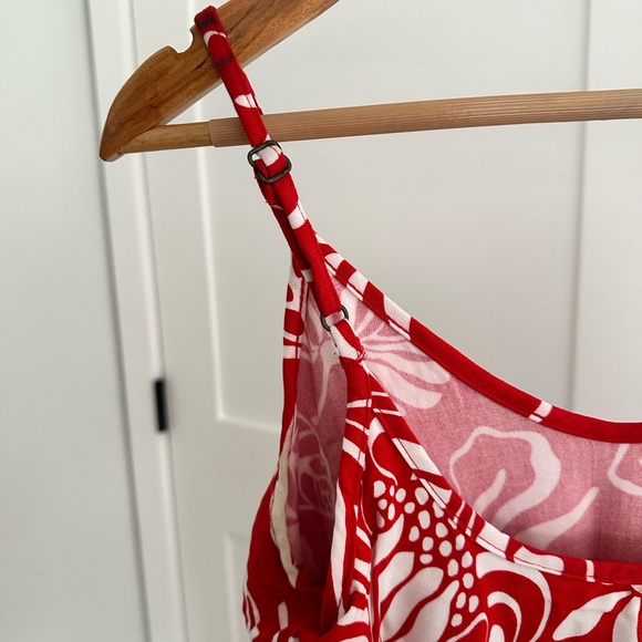 Red Floral Maxi Dress - Picture 5 of 5